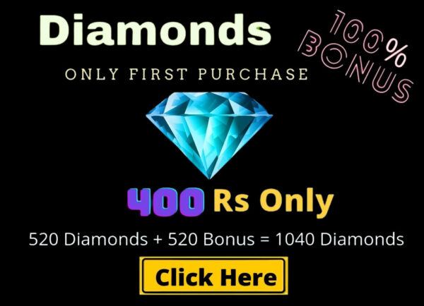 Top Up 520 Diamonds + 520 Bonus = 1040 💎